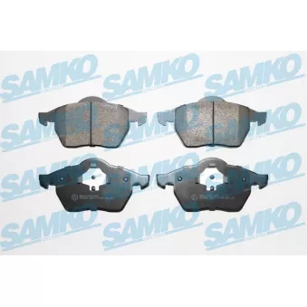 Jeu de 4 plaquettes de frein avant SAMKO OEM 8D0698151C