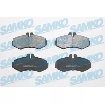 Jeu de 4 plaquettes de frein avant SAMKO 5SP672 pour MERCEDES-BENZ VITO 112 CDI 2.2 - 122cv