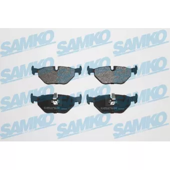 Jeu de 4 plaquettes de frein arrière SAMKO 5SP675 pour BMW Série 3 316 i - 115cv