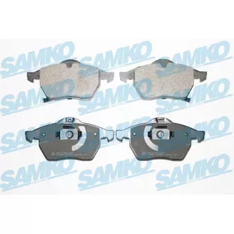 Jeu de 4 plaquettes de frein avant SAMKO OEM 93173734