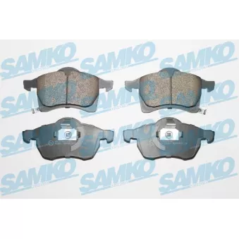 Jeu de 4 plaquettes de frein avant SAMKO 5SP690 pour OPEL ZAFIRA 1.8 16V - 116cv