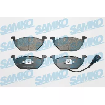 Jeu de 4 plaquettes de frein avant SAMKO 5SP692 pour SKODA OCTAVIA 2.0 TDI 4x4 - 140cv