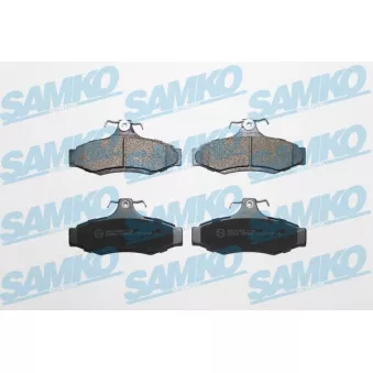 Jeu de 4 plaquettes de frein arrière SAMKO OEM 96245179