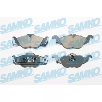 Jeu de 4 plaquettes de frein avant SAMKO 5SP698 pour OPEL ASTRA 1.6 - 84cv