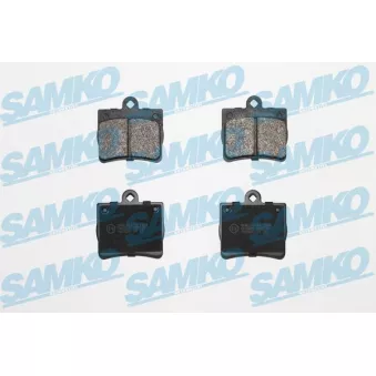 Jeu de 4 plaquettes de frein arrière SAMKO 5SP725 pour MERCEDES-BENZ CLASSE C C 230 - 150cv