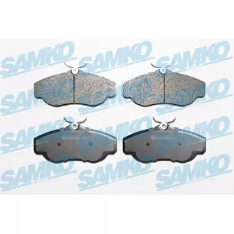 Jeu de 4 plaquettes de frein avant SAMKO 5SP728 pour LAND ROVER RANGE ROVER 4.6 4x4 - 224cv
