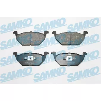 SAMKO 5SP730 - Jeu de 4 plaquettes de frein avant