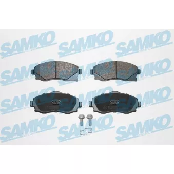 Jeu de 4 plaquettes de frein avant SAMKO 5SP758 pour OPEL CORSA 1.8 - 125cv
