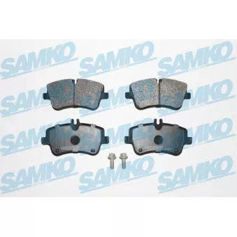 Jeu de 4 plaquettes de frein avant SAMKO 5SP767 pour MERCEDES-BENZ CLASSE C C 320 4-matic - 218cv