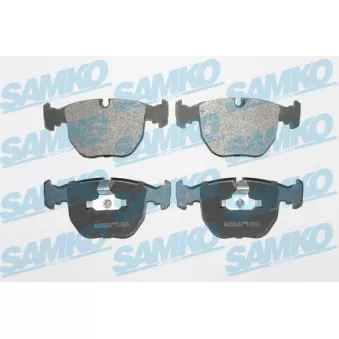 Jeu de 4 plaquettes de frein avant SAMKO 5SP771 pour NISSAN BLUEBIRD 540 i - 286cv