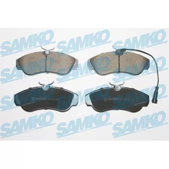 Jeu de 4 plaquettes de frein avant SAMKO OEM 9948629