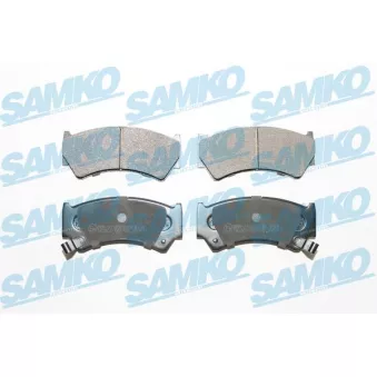 Jeu de 4 plaquettes de frein avant SAMKO 5SP778 pour SUZUKI BALENO 1.3 i 16V - 85cv