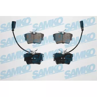 Jeu de 4 plaquettes de frein arrière SAMKO OEM 5M212M008BB