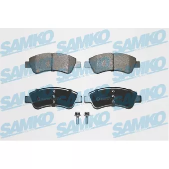 Jeu de 4 plaquettes de frein avant SAMKO 5SP802 pour CITROEN BERLINGO 1.6 HDI 92 - 92cv