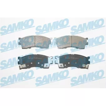 Jeu de 4 plaquettes de frein avant SAMKO 5SP809 pour KIA CARENS 1.8 - 110cv