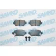 SAMKO 5SP811 - Jeu de 4 plaquettes de frein arrière