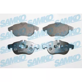 Jeu de 4 plaquettes de frein avant SAMKO 5SP814 pour SAAB 93 2.0 T - 209cv