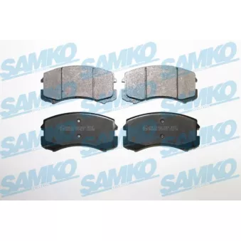 Jeu de 4 plaquettes de frein avant SAMKO 5SP826 pour MITSUBISHI LANCER 1.6 - 98cv