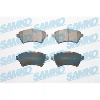Jeu de 4 plaquettes de frein avant SAMKO OEM SFP000010