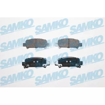 Jeu de 4 plaquettes de frein arrière SAMKO 5SP838 pour SUBARU FORESTER 2.0 - 122cv
