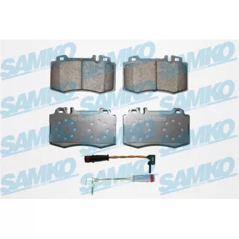 Jeu de 4 plaquettes de frein avant SAMKO 5SP849A pour MERCEDES-BENZ CLASSE S CL 600 - 367cv