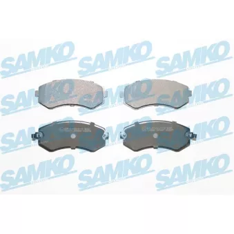 Jeu de 4 plaquettes de frein avant SAMKO OEM D10602N390