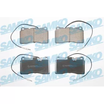 Jeu de 4 plaquettes de frein avant SAMKO 5SP863 pour FIAT ULYSSE 3.0 V6 - 204cv