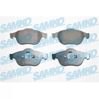 Jeu de 4 plaquettes de frein avant SAMKO OEM 410607716R
