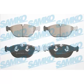 Jeu de 4 plaquettes de frein avant SAMKO OEM a0034209120
