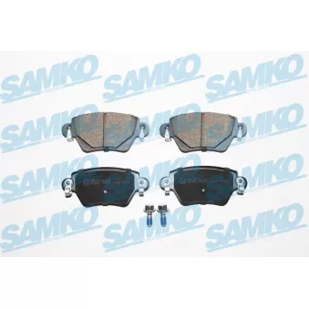 Jeu de 4 plaquettes de frein arrière SAMKO 5SP897 pour FORD MONDEO 1.8 16V - 125cv