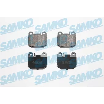 Jeu de 4 plaquettes de frein arrière SAMKO OEM a163420092027