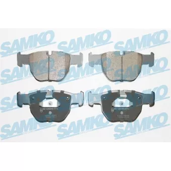 Jeu de 4 plaquettes de frein avant SAMKO 5SP909 pour LAND ROVER RANGE ROVER 3.0 D 4x4 - 177cv