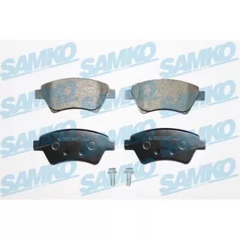 Jeu de 4 plaquettes de frein avant SAMKO OEM 7701209697
