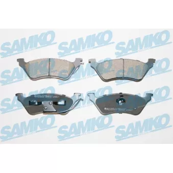 Jeu de 4 plaquettes de frein arrière SAMKO 5SP912 pour CHRYSLER VOYAGER 3.8 - 218cv