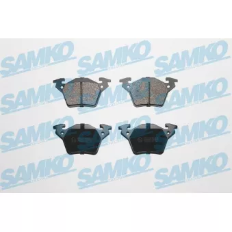 Jeu de 4 plaquettes de frein arrière SAMKO OEM 0034200220