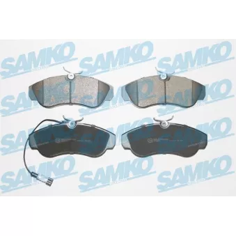 Jeu de 4 plaquettes de frein avant SAMKO 5SP965 pour FIAT DUCATO 2.0 JTD - 84cv