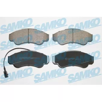 Jeu de 4 plaquettes de frein avant SAMKO 5SP967 pour FERRARI DINO GT 2.8 HDI - 128cv