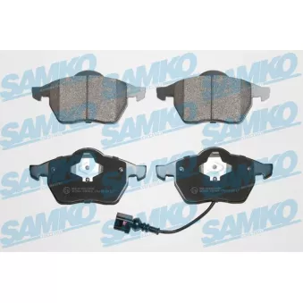 Jeu de 4 plaquettes de frein avant SAMKO OEM 3A0615116B