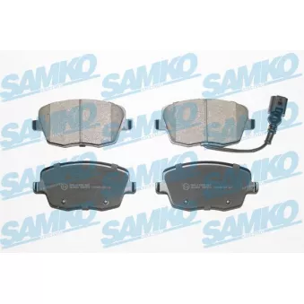 Jeu de 4 plaquettes de frein avant SAMKO OEM 6Q0698151C