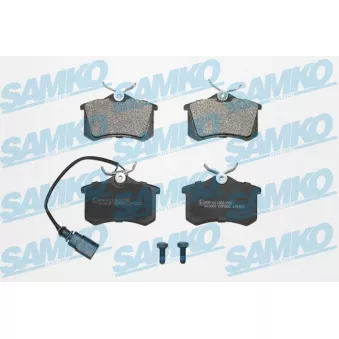 Jeu de 4 plaquettes de frein arrière SAMKO OEM 7M3698451C