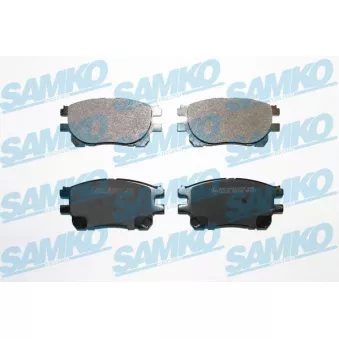 Jeu de 4 plaquettes de frein avant SAMKO 5SP999 pour TOYOTA PREVIA 2.0 D-4D - 116cv