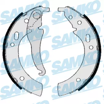 Jeu de mâchoires de frein SAMKO OEM 34211159188