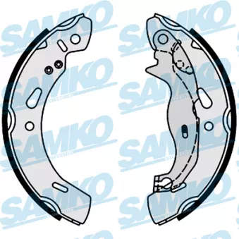 Jeu de mâchoires de frein SAMKO 81004 pour FORD FIESTA 1.6 Ti - 134cv
