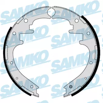 Jeu de mâchoires de frein SAMKO 81125 pour FORD RANGER 3.0 TDCi 4x4 - 156cv