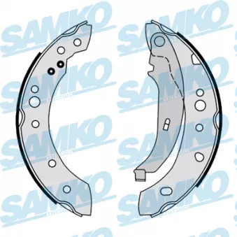 Jeu de mâchoires de frein SAMKO 81161 pour RENAULT TWINGO 1.2 - 75cv