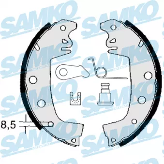SAMKO 82971 - Jeu de mâchoires de frein