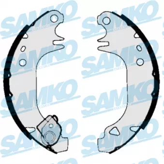 Jeu de mâchoires de frein SAMKO 84950 pour CITROEN AX 1.4 GTI - 100cv