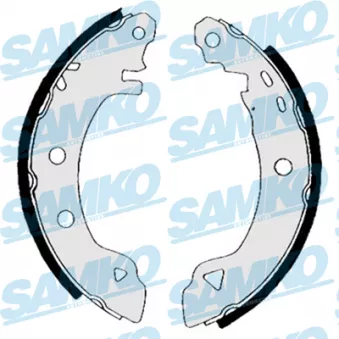 Jeu de mâchoires de frein SAMKO 84990 pour CITROEN AX 1.4 GTI - 100cv