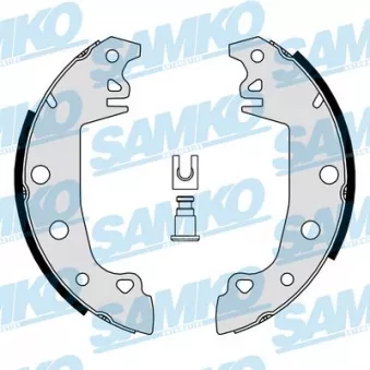 Jeu de mâchoires de frein SAMKO 85890 pour CITROEN C15 1.3 - 64cv