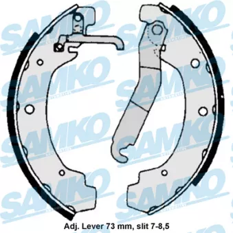 Jeu de mâchoires de frein SAMKO 86740 pour MERCEDES-BENZ CLASSE E 2.4 TD - 95cv